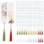 30 Pcs Acrylic Bookmark Blanks Clear Acrylic Diy Blank Bookmarks With 30 Multi-color Bookmark Tassels For Diy And Graduation Gift Tag Decoration