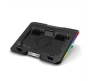 Generic XF0676 Ice Cooler Dual Turbo Fan Rgb Laptop Cooling Pad Cooler Black