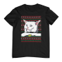 Meme Cat Christmas T-shirt - Small