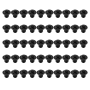 50 Pcs M3X4MM Screws Replacement Black For Laptop Hard Drive