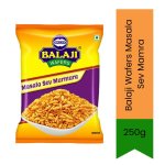 Spicy Puffed Rice Mix Masala Sev Mamra Sev Murmura Namkeen 250G - Crunchy Indian Savoury Snack Mix For Bhel Puri Making &