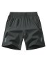 Men's Athletic Shorts Summer Casual Quick-dry Elastic Waistband Shorts With Zipper Pockets Durable Comfort For Gym And Outdoor Leisure Activities