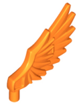 Parts Minifigure Wing Feathered 11100 - Orange