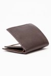 Leather Bi-fold Wallet Brown