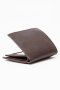 Leather Bi-fold Wallet Brown