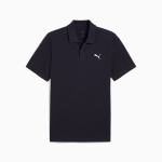 Puma Mens Essential Small Logo Golfer In Black - Black M