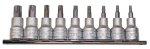 Teng Tools 9PC 3 8" Drive Clip tpx Bit Socket Set