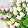 1pc Premium Artificial Tulip - UV Resistant Real Touch Faux Flower For Outdoor & Indoor Decor - Perfect For Weddings Engagements Home Hotel Garden