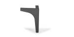 Leg Type C 17CM Black 4 Pcs.