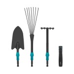 Gardening Tool Set 3-1 V-fix System Leaf Rake Shovel And Hand Rake