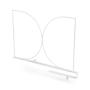 Shelf Divider Epoxy White W2CMXD38CMXH23CM