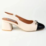 Madison Ofeera Block Heel - Black Nude - 8