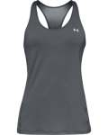 Women's Heatgear Armour Racer Tank - Pitch Gray Light Heather LG