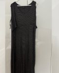 Cherry Melon Black And Red Striped Dress Medium