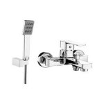 Sterlyn Bath Mixer With H shower Hose & Wall Bracket