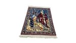 Very Fine Persian Pictorial Isfahan Carpet 70CM X 53CM Hand Knotted