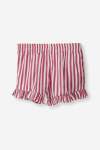 GIRLS Seersucker Shorts - 10 Multi Stripe