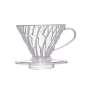 Hario V60 Pour-over Coffee Dripper - 01 1-2 Cup / Clear Plastic