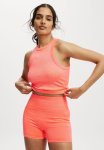 Cotton On Seamless Pocket Shortie Short-washed Vibrant Orange