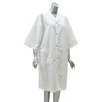 Kimono Gown White Microfibre Studs