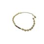Vintage Leaf Bracelet With Colorful Gemstones Elegant Bracelet