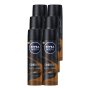 Nivea Men Deep Espresso Anti-perspirant Spray - 6 X 150ML