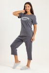 Ladies 3 4 Short Sleeve Summer Pyjama Set