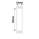 NB392 - - B18 N1 - 12X50MM - 125 Transparent Labels