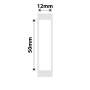 NB392 - - B18 / N1 - 12X50MM - 125 Transparent Labels