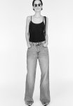 Wide High Jeans - Grey