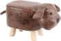Cartoon Animal Footstool Upholstered Ottoman Foot Rest