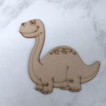 Wood Cute Brontosaurus
