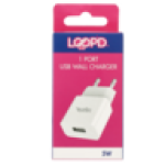 Lite White USB Travel Charger