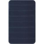 Bathmat Mem foam W line Blk 1 Ea