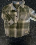 Cotton On Green And Blue Checked Collared Shirt 2Y