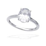Georgini A Christmas Journey Ellipse Solitaire - Silver - 8