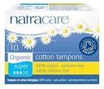 Natracare Organic Cotton Tampons Super 10 Tampons