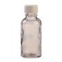 30ML Clear Glass Aromatherapy Bottle With Screw Cap - White 18/410