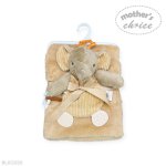 Blanket With Elie Teether Toy In Beige - Beige Onesize