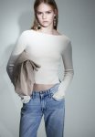 Open-backed Knitted Top - Cream