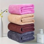 1PC Oversized Bath Towel Absorbent & Quick-drying Showering Towel Super Soft & Skin-friendly Bathing Towel For Home Bathroom Ide