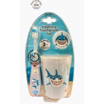 Flashing Toothbrush With Cup & Cover - Shark