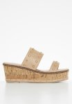 Aisha 1 Mule Wedge Heel - Beige