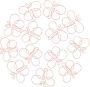 30PCS Rose Gold Butterfly Paper Metal Journal Bookmark Clips File