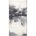 Black And Grey Abstract Wall Art Painting On Canvas 1400MM X700MM