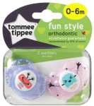 Tommee Tippee Fun Style Soothers 0-6M 2'S