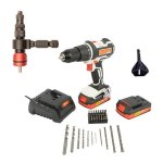 Tork Craft 20V Cordless Impact Drill Kit With Chamfer Tool TORKIT029