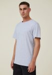 Cotton On Organic Crew T-Shirt - Light Grey Marle