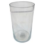 Glass Cylindrical Flower Vase Transparnet 20CM