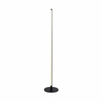 Yonda Metal LED Floor Lamp Black Brass Silver - Silver
